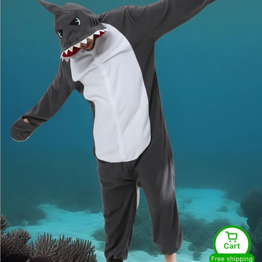Brand new shark onesie size small